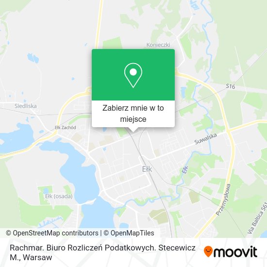 Mapa Rachmar. Biuro Rozliczeń Podatkowych. Stecewicz M.