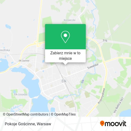 Mapa Pokoje Gościnne