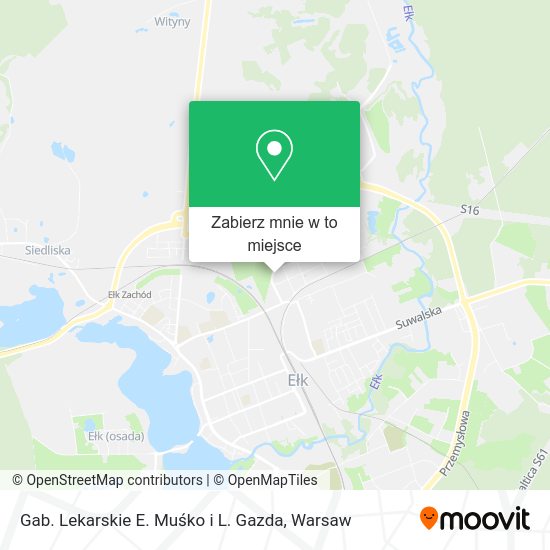 Mapa Gab. Lekarskie E. Muśko i L. Gazda