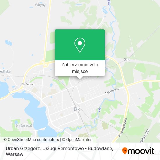 Mapa Urban Grzegorz. Usługi Remontowo - Budowlane