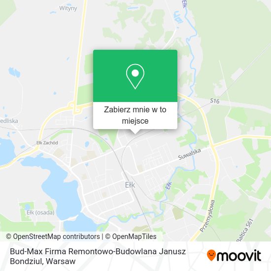 Mapa Bud-Max Firma Remontowo-Budowlana Janusz Bondziul