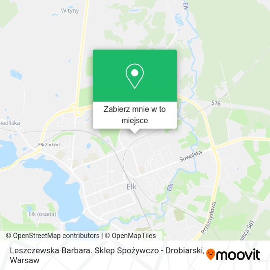 Mapa Leszczewska Barbara. Sklep Spożywczo - Drobiarski