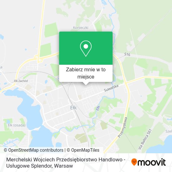 Mapa Merchelski Wojciech Przedsiębiorstwo Handlowo - Usługowe Splendor