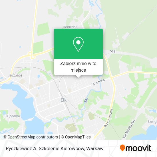 Mapa Ryszkiewicz A. Szkolenie Kierowców