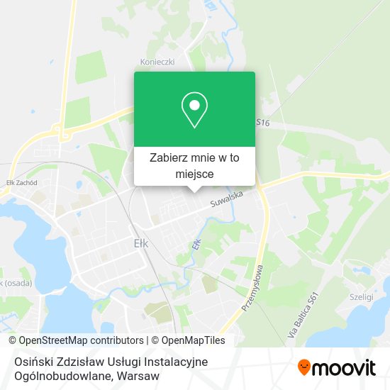 Mapa Osiński Zdzisław Usługi Instalacyjne Ogólnobudowlane