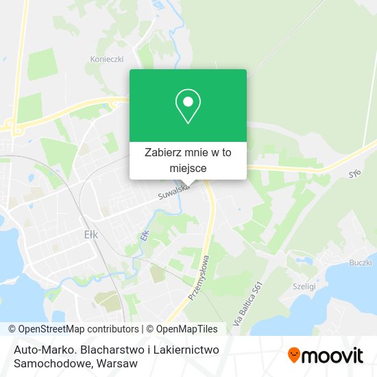 Mapa Auto-Marko. Blacharstwo i Lakiernictwo Samochodowe