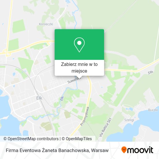 Mapa Firma Eventowa Żaneta Banachowska