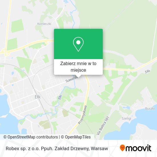 Mapa Robex sp. z o.o. Ppuh. Zakład Drzewny