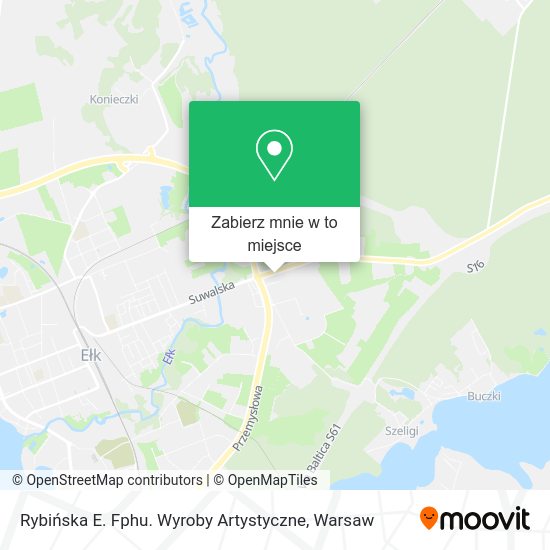 Mapa Rybińska E. Fphu. Wyroby Artystyczne