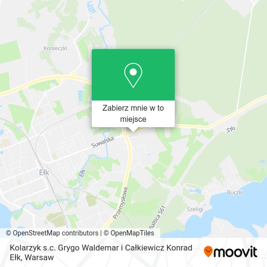 Mapa Kolarzyk s.c. Grygo Waldemar i Całkiewicz Konrad Ełk