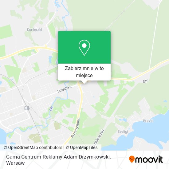 Mapa Gama Centrum Reklamy Adam Drzymkowski