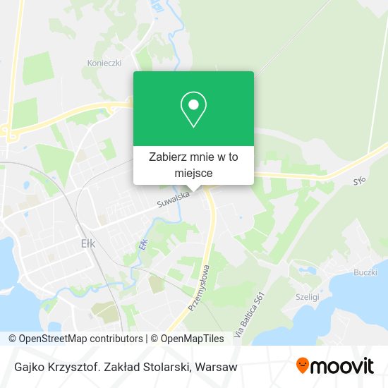 Mapa Gajko Krzysztof. Zakład Stolarski