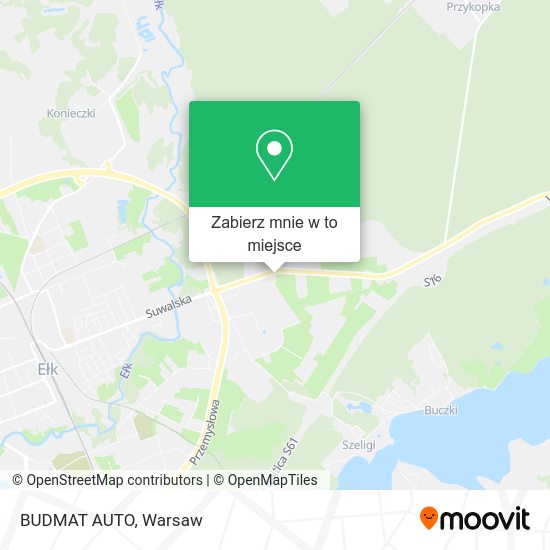 Mapa BUDMAT AUTO