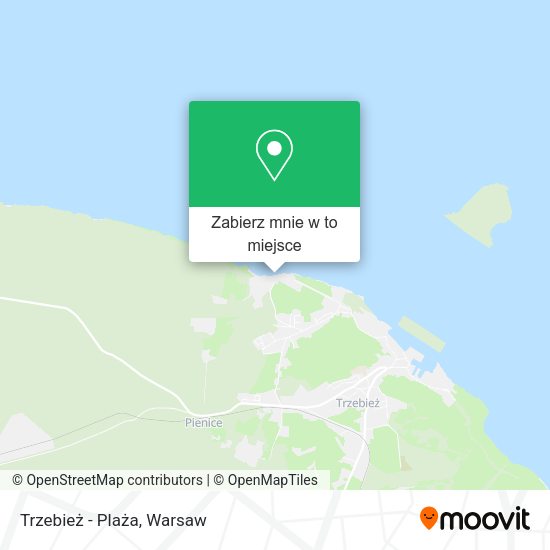 Mapa Trzebież - Plaża