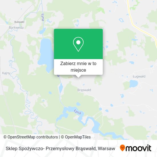 Mapa Sklep Spożywczo- Przemysłowy Brąswałd