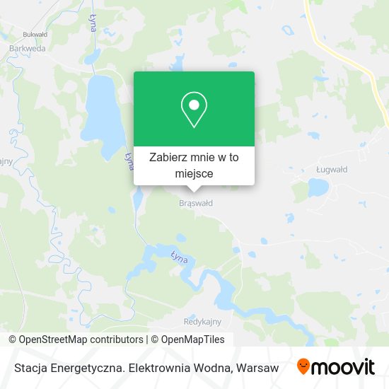 Mapa Stacja Energetyczna. Elektrownia Wodna