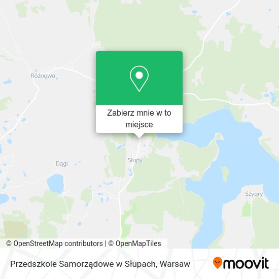 Mapa Przedszkole Samorządowe w Słupach