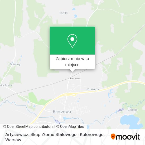 Mapa Artysiewicz. Skup Złomu Stalowego i Kolorowego