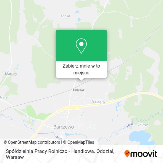 Mapa Spółdzielnia Pracy Rolniczo - Handlowa. Oddział