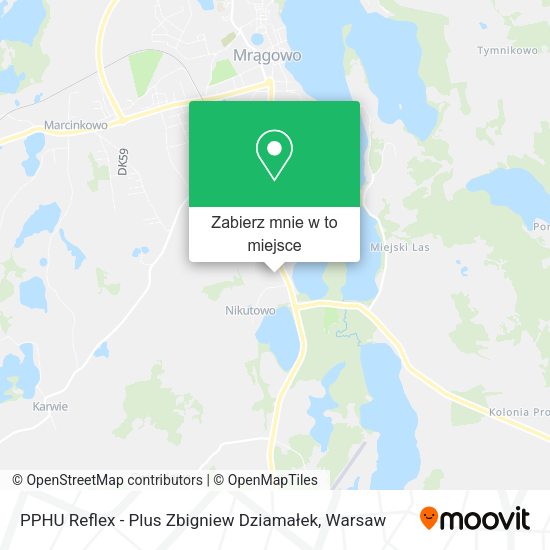 Mapa PPHU Reflex - Plus Zbigniew Dziamałek