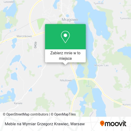 Mapa Meble na Wymiar Grzegorz Krawiec