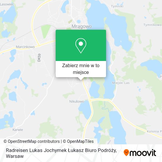 Mapa Radreisen Lukas Jochymek Łukasz Biuro Podróży