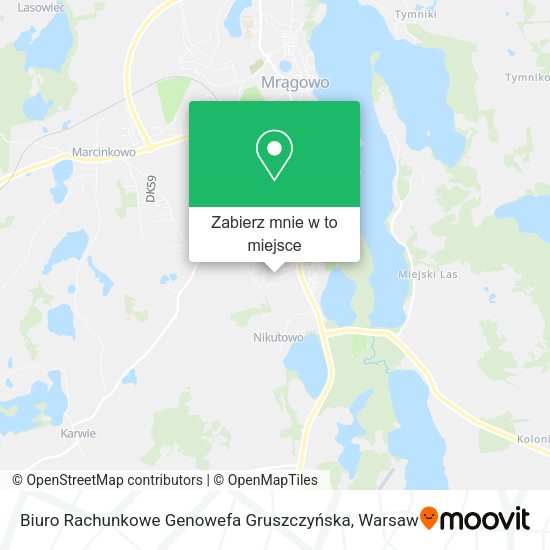 Mapa Biuro Rachunkowe Genowefa Gruszczyńska