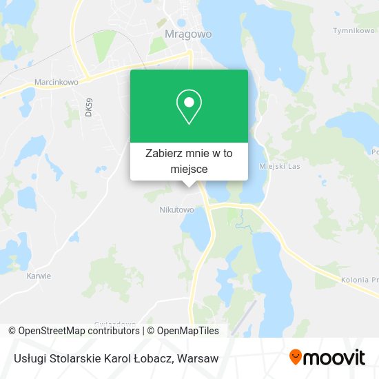 Mapa Usługi Stolarskie Karol Łobacz