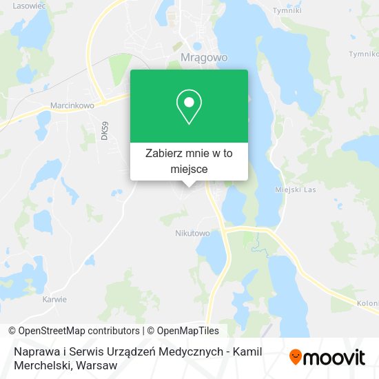 Mapa Naprawa i Serwis Urządzeń Medycznych - Kamil Merchelski