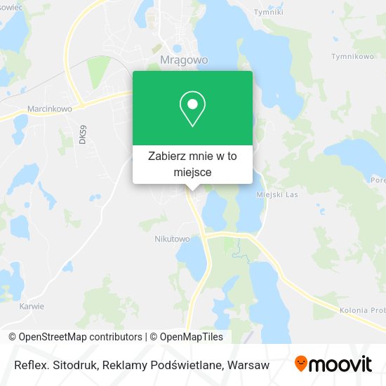 Mapa Reflex. Sitodruk, Reklamy Podświetlane