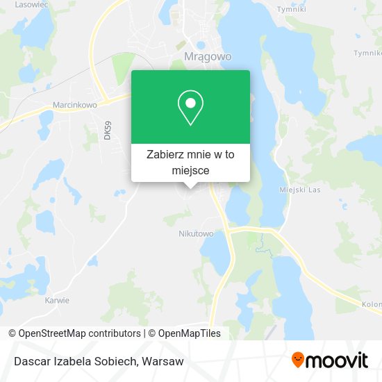 Mapa Dascar Izabela Sobiech