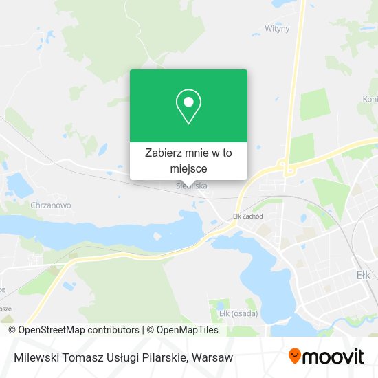 Mapa Milewski Tomasz Usługi Pilarskie