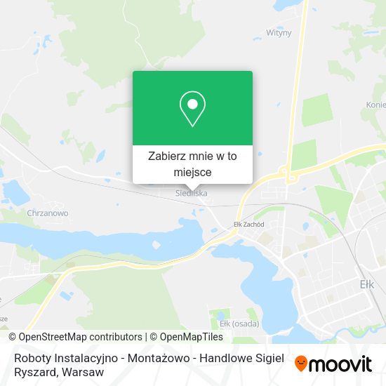 Mapa Roboty Instalacyjno - Montażowo - Handlowe Sigiel Ryszard