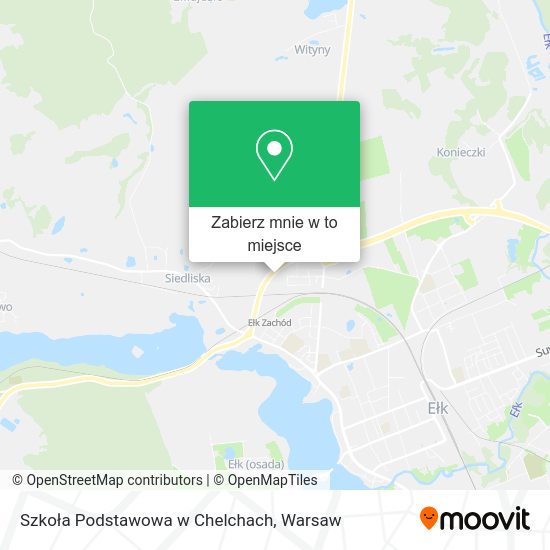 Mapa Szkoła Podstawowa w Chelchach