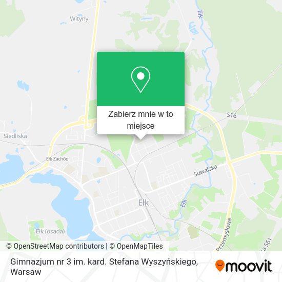 Mapa Gimnazjum nr 3 im. kard. Stefana Wyszyńskiego