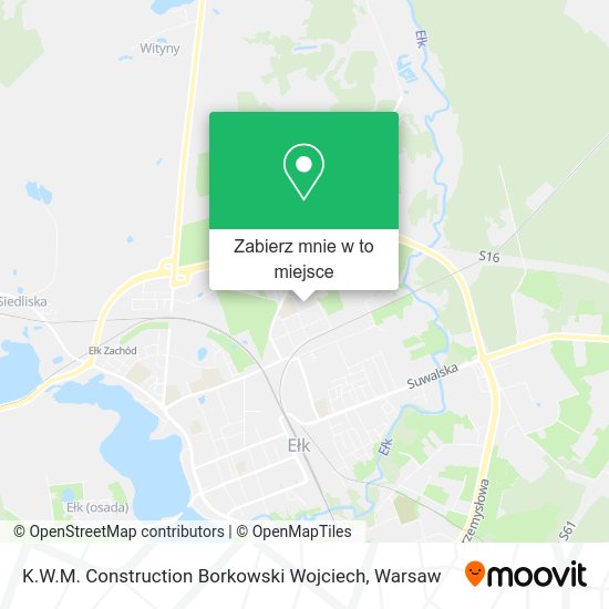 Mapa K.W.M. Construction Borkowski Wojciech