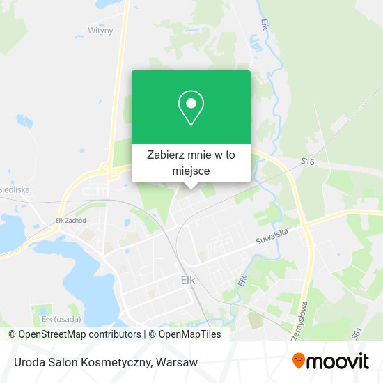 Mapa Uroda Salon Kosmetyczny