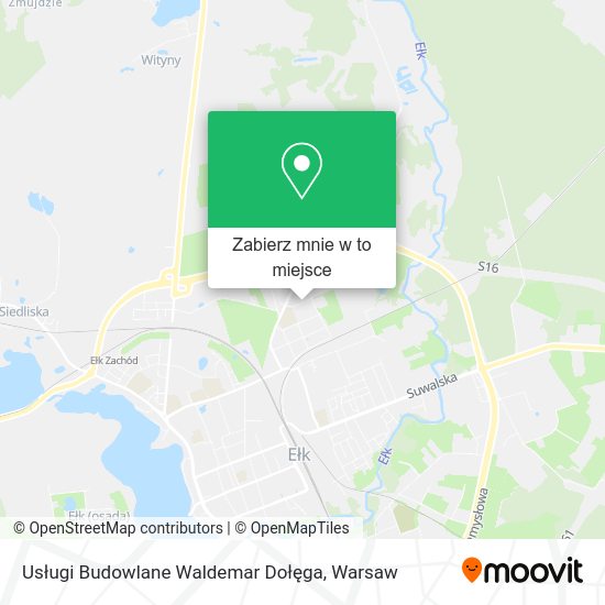 Mapa Usługi Budowlane Waldemar Dołęga