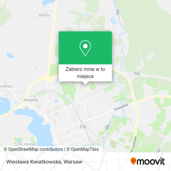 Mapa Wiesława Kwiatkowska