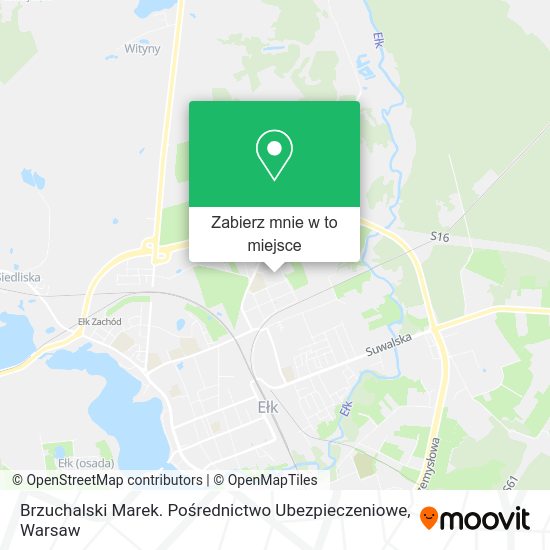 Mapa Brzuchalski Marek. Pośrednictwo Ubezpieczeniowe