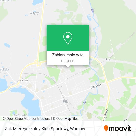 Mapa Żak Międzyszkolny Klub Sportowy