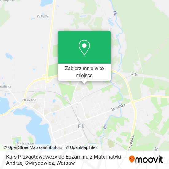 Mapa Kurs Przygotowawczy do Egzaminu z Matematyki Andrzej Swirydowicz