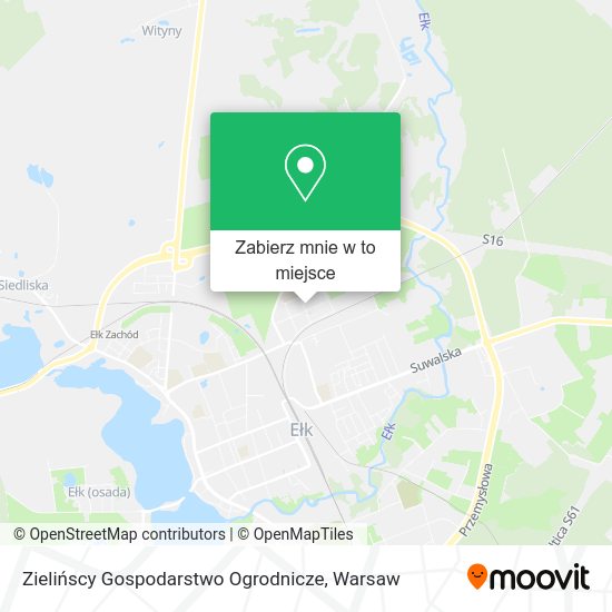 Mapa Zielińscy Gospodarstwo Ogrodnicze