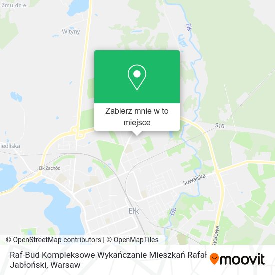 Mapa Raf-Bud Kompleksowe Wykańczanie Mieszkań Rafał Jabłoński