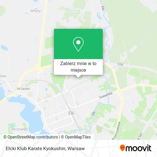 Mapa Ełcki Klub Karate Kyokushin