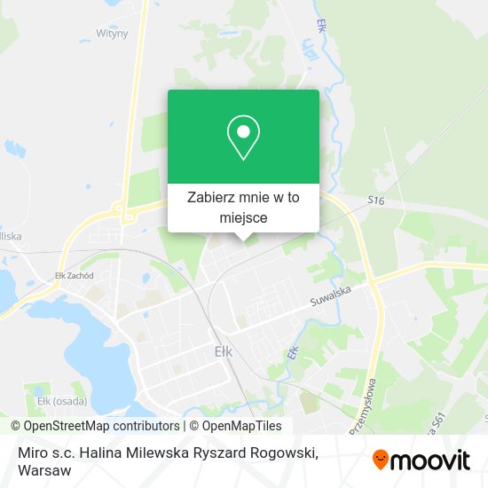 Mapa Miro s.c. Halina Milewska Ryszard Rogowski