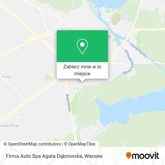 Mapa Firma Auto Spa Agata Dąbrowska