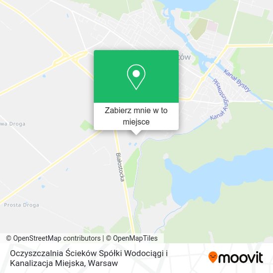 Mapa Oczyszczalnia Ścieków Spółki Wodociągi i Kanalizacja Miejska