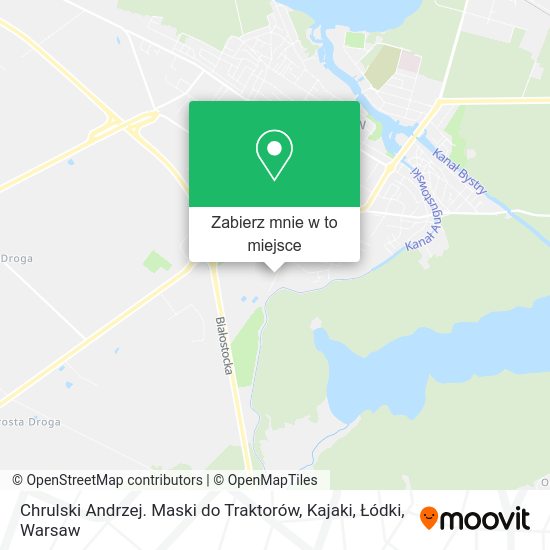 Mapa Chrulski Andrzej. Maski do Traktorów, Kajaki, Łódki