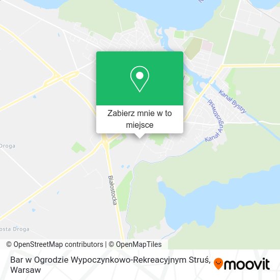 Mapa Bar w Ogrodzie Wypoczynkowo-Rekreacyjnym Struś